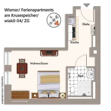 Apartamento Ferienapartments Am Krusespeicher Ferienapartments Am Krusespeicher 0-04